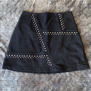 Express suede skirt